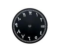 AOIMBNQC 1set NH35 Dial Man's Watch Arabic Numerals Green Luminous Custom Logo Fit Movement Accessories(9)