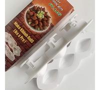 Aoipend Kibbeh Rolls Maker Mold Meatball Processor Manual Meatloaf Maker Press Tool DIY 7cm Large Size Homemade Meat Maker Kitchen Accessories, White (Z612)