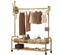 aoiuaoeniu Coat Stands with Shoe Rack, Coat Rack Stand, Modern Coat Tree with Hooks, Lots of Storage Space, for Hallway, Living Room, Bedroom : 60/80/100/120CMx33CMx146CM, Strong and Sturdy