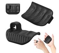 Aoiutrn Original Rubber Weight Lifting Grips for Men & Women,Ergonmics Fingerless Workout Gym Grips Pad Gloves for Deadlifts,Dumbbell Training, Rows,Exercise Bodybuilding (Black)