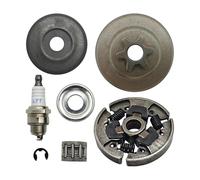 AOIUU 3/8” 6T Clutch Sprocket Drum Washer Needle Bearing Kit Fit for S-t-i-H-L MS170 MS180 018 017 Chainsaw Spark Plug 1121 162 1001
