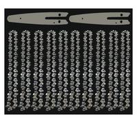 AOIUU 6 Inch Mini Chainsaw Chains 1/4 Electric Chainsaws Accessory Chains Replacement 6“ Mini Electric Chainsaw 6-Inch Chain Saw(6-inch Set6)