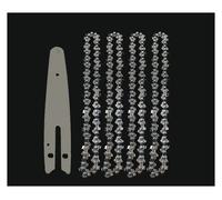 AOIUU 6 Inch Saw Blade Chainsaw Chains and Guide Bar Mini Chains Electric Saw Blade Tool Saw Accessory Replacement Wood Cutting(6-inch Set4)