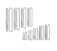 AOIUU Electric Saw 1/4" LP 3/8" LP 0.325" Pitch 4 6 8 10 12 14 16 18 20 Inch Chainsaw Blade Chain Saw Bar Gasoline Chainsaw(10PCS Chain,18 inch 058 72 DL)