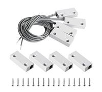 Aoje-Link MC-51 NC Wired Magnetic Switch Door Window Reed Switch Micro Alarm Magnetic Contact Security Silver Gray 4pcs