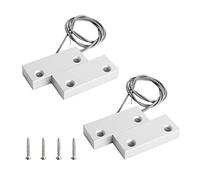 Aoje-Link MC-52 NC Wired Magnetic Switch Door Window Reed Switch Micro Alarm Magnetic Contact Security Silver Gray 2pcs