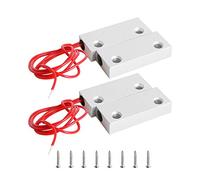 Aoje-Link MC-52 NO Wired Magnetic Switch Door Window Reed Switch Micro Alarm Magnetic Contact Security Silver Gray 2pcs