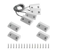 Aoje-Link MC-56 NC Wired Magnetic Switch Door Window Reed Switch Micro Alarm Magnetic Contact Security Silver Gray 4pcs