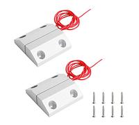 Aoje-Link MC-56 NO Wired Magnetic Switch Door Window Reed Switch Micro Alarm Magnetic Contact Security Silver Gray 2pcs