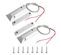 Aoje-Link OC-55 NO Rolling Door Contact Magnetic Reed Switch Alarm Sensor with 2 Wires, Zinc Alloy, 2pcs