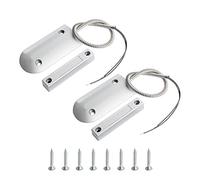 Aoje-Link OC-60B NC Rolling Door Contact Magnetic Reed Switch Alarm Sensor with 2 Wires, Zinc Alloy, 2pcs