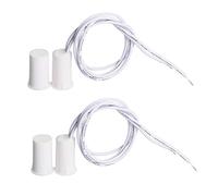 Aoje-Link RC-33B NO Recessed Wired Security Window Door Contact Sensor Alarm Magnetic Reed Switch for Home Security Access Control and Burglar Alarm Systems White 2pcs