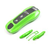 Aojezoor Green Lizard Key Fob Cover Compatible with Porsche Key Shell Key Fob Shell Replacement Compatible with Porsche Cayenne Panamera 911 718 Macan Boxster Cayman