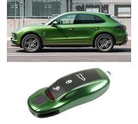 Aojezoor Mamba Green Compatible with Porsche Key Cover for Macan 2014-2024 Cayenne 2011-2017 Panamera 2010-2016 911 2013-2018 718 Boxster 2013-2016 Cayman 2013-2016 Car Remote Key Case Replace