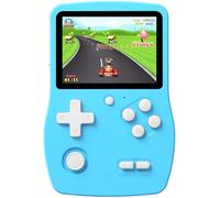 Aojiao 32 Bit Handheld Games Consoles for Kids Preloaded 139 Video Games, Portable Gaming Player with 3.0" IPS Screen and Rechargeable Battery, Mini Travel Games Gifts Toys for Boys Girls (Blue)