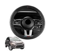Aojiek Suede Steering Wheel Cover for Kuga/Escape 2008-2012 Round Shape Non-Slip Leather with Silicone Inner Ring Breathable Car Interiors Black,G