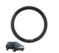 Aojiek Suede Steering Wheel Cover for Murano 2003-2007 Round Shape Non-Slip Leather with Silicone Inner Ring Breathable Car Interiors Black,G