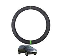 Aojiek Suede Steering Wheel Cover for Murano 2003-2007 Round Shape Non-Slip Leather with Silicone Inner Ring Breathable Car Interiors Black,F-Green