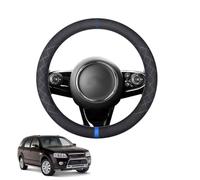 Aojiek Suede Steering Wheel Cover for Territory SX SY 2004-2011 Round Shape Non-Slip Leather with Silicone Inner Ring Breathable Car Interiors Black,E-Blue