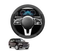 Aojiek Suede Steering Wheel Cover for Territory SX SY 2004-2011 Round Shape Non-Slip Leather with Silicone Inner Ring Breathable Car Interiors Black,B+Leather