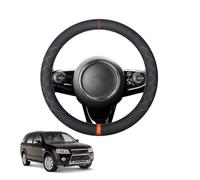 Aojiek Suede Steering Wheel Cover for Territory SX SY 2004-2011 Round Shape Non-Slip Leather with Silicone Inner Ring Breathable Car Interiors Black,C-Orange