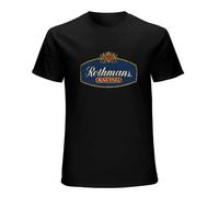 AOJIEXIAO Rothmans Racing 1982 Vintage Men's T-ShirtTop Sweatshirt Short Sleeve Black XL