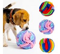 AojSup 3Pcs Snuffle Ball for Dogs, Dog Snuffle Toy Interactive Puzzle Toys for Anxiety Relief, Slow Feeding & Mental Stimulation for Small Medium Dogs Puppies Cats, Machine Washable Pet Foraging Mat