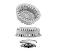 Aojuxix Rain Smaller XX1X18 Drain Strainer - Silicone & Zinc Construction - Grey Finish