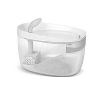 AOKAIMIAR 74oz/2.2L Cat Water Fountain, Automatic Indoor Pet Fountain Cat Water Dispenser with Ultra Quiet Pump, 2 Flow Modes, Triple Filter, LED, BPA-Free (White)