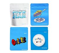aokat 100Pcs Cookies Bags Cali Packs 3.5g Resealable Smell Proof Mylar Ziplock Food Storage Bags Snack (MIX-C)