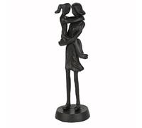 Aokeleilei Iron Mother and Daughter Figurines Gift, Iron Statue Decor Iron Sculpture Gift for Mothers Day Birthday Christmas,Home and Office Decor