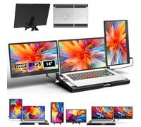AOKER Triple Laptop Screen Extender with Metal Base - 14'' Portable Laptop Monitor Extender (F3-A)
