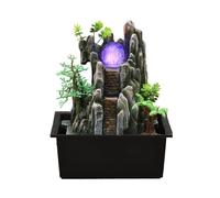 AOKFOX Tabletop Fountain House Decor Waterfall Fountain with Color-Changing LED Light for Office, Living Room, or Bedroom,Relaxing Indoor Tabletop Water Fountain(2816)