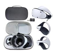 Aokicase Hard Shell Case for PlayStation VR2 All-in-One VR Gaming Headset and Touch Controller, Portable Travel Case Storage Bag with Shoulder Strap (PS VR2, Grey) OS-999