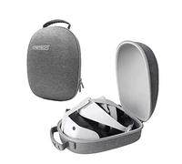 Aokicase Hard Shell Case for PlayStation VR2 All-in-One VR Gaming Headset and Touch Controller, Portable Travel Case Storage Bag with Shoulder Strap (PS VR2, Grey) GP-516