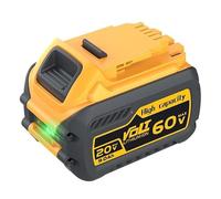 Aokicase Replacement Battery for Dewalt 20V/60V, Compatible with DCB200/DCB203/DCB204/DCB205/DCB206/DCB209/DCB180/DCB182/DCB183/DCB184/DCB185/DCB606/DCB609 (9 0000mah, 1 pack,yellow