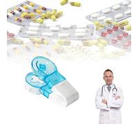 AOKID Pill Taker with Storage Box Design Effortless Pill Taker Compact Portable Dispenser for Easy Medication Management at Home or Travel Portable Pill Dispenser Random Color 1 Pcs