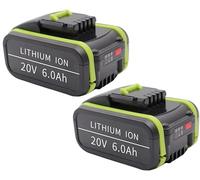 Aokikeisu 20V Replacement Battery for Worx,Cordless Power Tools Battery for Worx,WA3551 / WG169 / WA3516 / WX372 Lithium-ion（4000mAh,2 Pack）