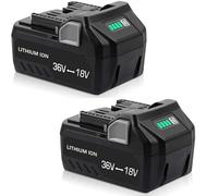 Aokikeisu Lithium Ion Replacement Battery for Hitachi/Metabo HPT 18V～36V / 6.0Ah,Compatible with BSL36A18,BSL36B1836V,Metabo 18V～36V Cordless Power Tools（6000mah） 2 Pack