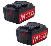Aokikeisu Lithium Ion Replacement Battery for Metabo HPT 18V～36V / 6.0Ah,MTB18B,BS18LT,SB18LT,SSW18L Metabo 18V Cordless Power Tools（6000mah） 2 Pack