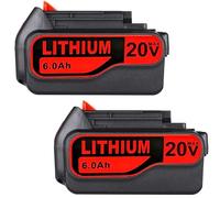 Aokikeisu Professional Replacement Battery for Black and Decker LBXR20 LBXR20-OPE LB20 LBX20 LBX4020 LB2X4020-0PE（20V, 4.0Ah，80Wh，5000 mAh） 2 Pack
