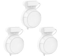 Aokikeisu Wall Mount Holder for TP Link Deco BE23/BE25/BE3600/BE5000 Home WiFi Systems,Wall Mounting Bracket, Home WiFi Systems Plastic Stand,Compatible with Mesh Wi-Fi 7 Systems (White, 3 Pieces)