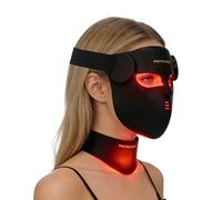 Aokitec 4D LED Light Therapy Face & Neck Mask with 7 Modes