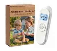 Aokitec Electronic Mosquito Bite Relief Pen, Chemical-Free Itch Relief for Kids & Adults, Fast Soothing for Insect Bites, LCD Temp Control, Type-C Rechargeable, Portable Outdoor Bug Bite Healer
