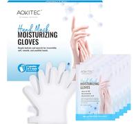 Aokitec Hand Mask, 5 Pairs Hand Moisturizing Gloves for Dry Hands Repair Infused Natural Plant Extracts Hand Moisturizer Gloves for Nail Care after Nail Art Removal