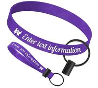 Aokizkdzsw Custom Adjustable Silicone Wristbands - Personalized Rubber Bracelets for Events, Support, Gifts,Fundraisers,Awareness