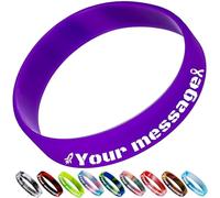 Aokizkdzsw Customizable Wristbands,Personalized Engraved Silicone Bracelets for Events and Party,Marketing and Raising Awareness Gifts