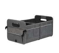 AOKJOY Car Trunk Organizer Car Storage Organizer Collapsible Multi Compartment Car Organizer Adjustable Straps Car Organizer for SUV(Gray)