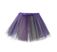 Aoklidil Tulle Skirt Women's Adult Tutu Skirt Women's Vintage Carnival Costumes Petticoat Puffy Tutu Women's Retro Mini Skirt Party Dress, Dark purple, One Size