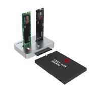 AOKO M.2 Duplicator NVMe to SATA SSD Cloner Docking Staion for NVMe + M.2 NGFF and 2.5" /3.5" SATA SSD/HDD Converter, Tool-Free and Two-Way Offline Cloning